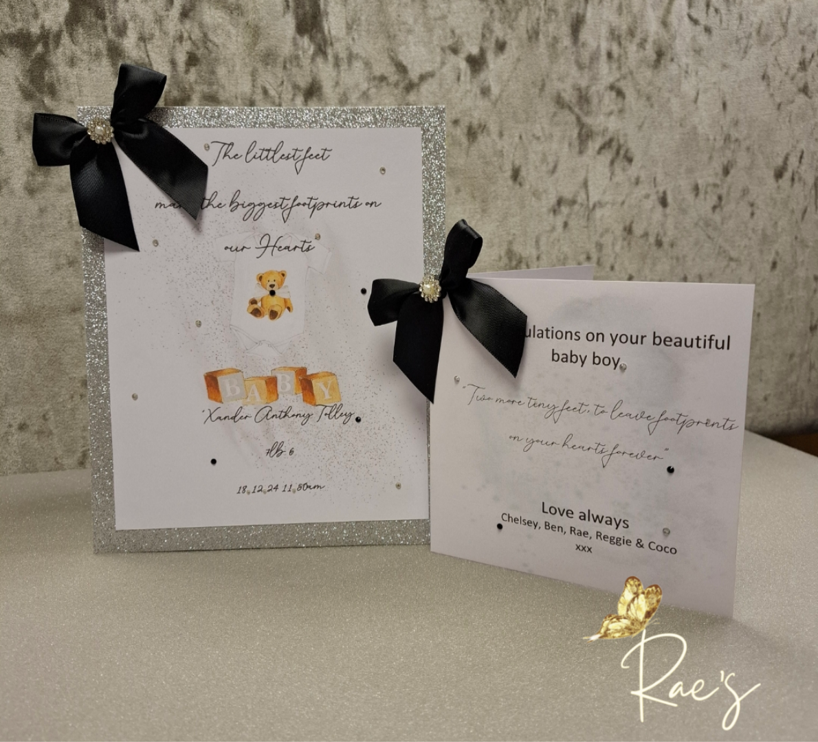 Welcome Baby Card keepsake & Voucher card